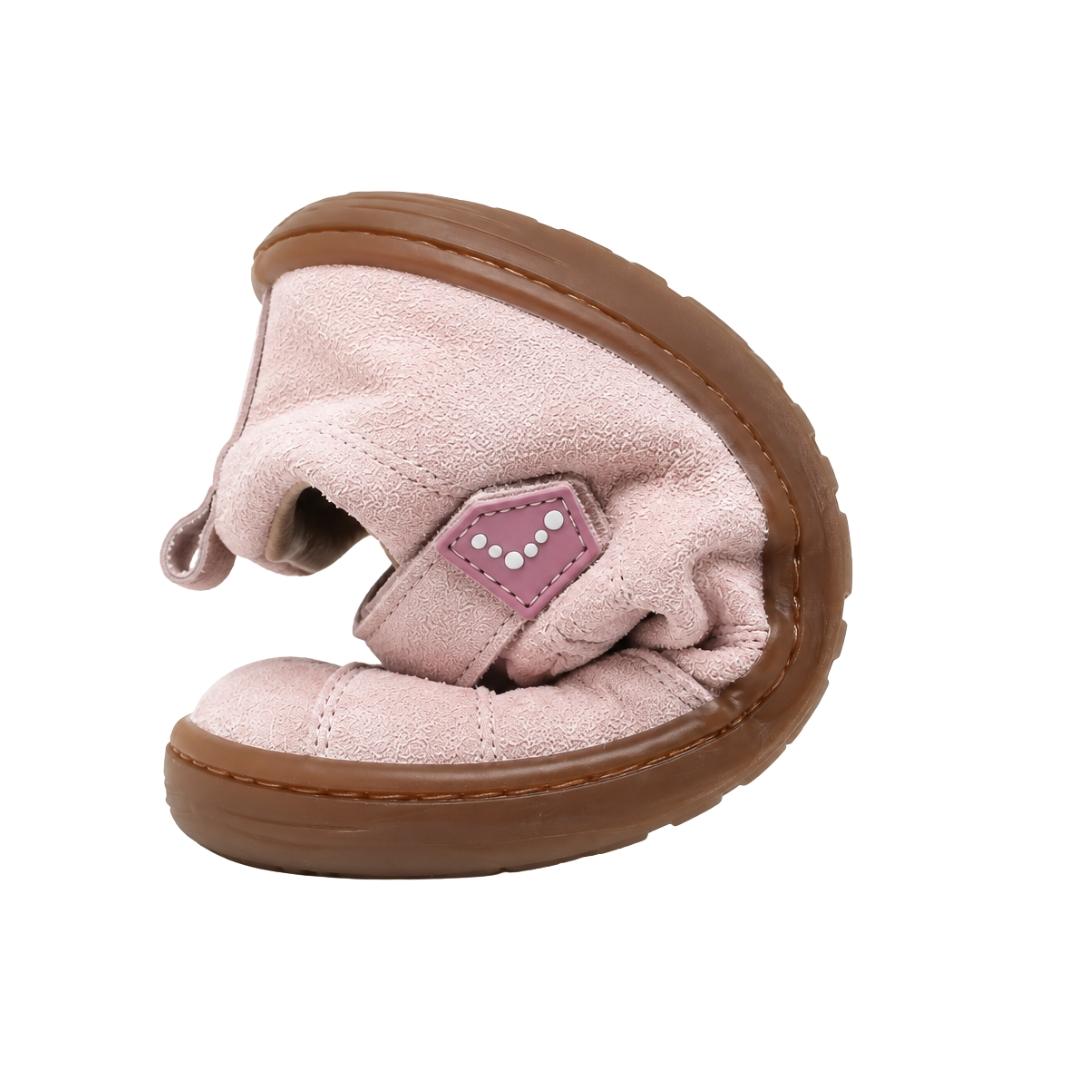 Zapatilla Respetuosa Doble Velcro en Piel Ante Blanditos - Imagen 5