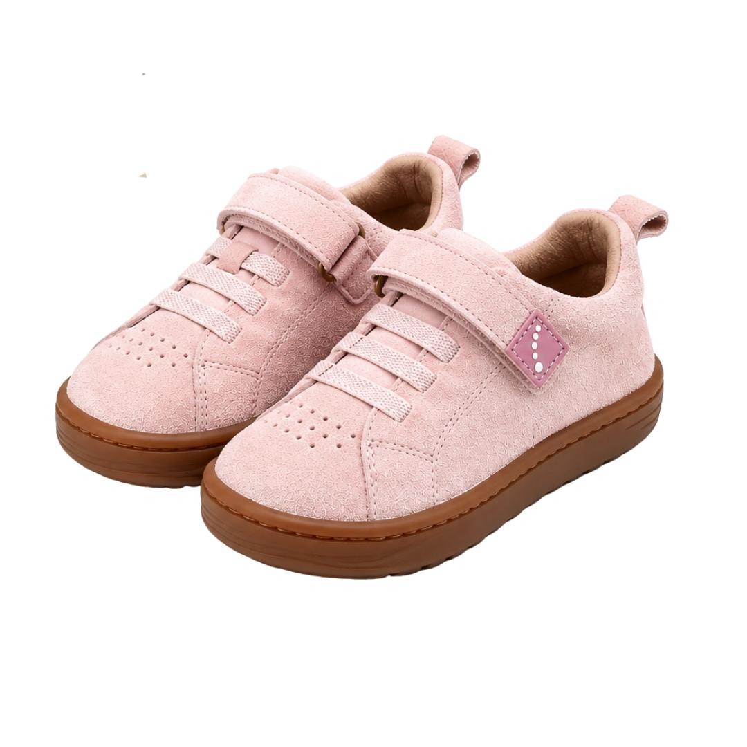 Zapatilla Respetuosa Doble Velcro en Piel Ante Blanditos - Imagen 4