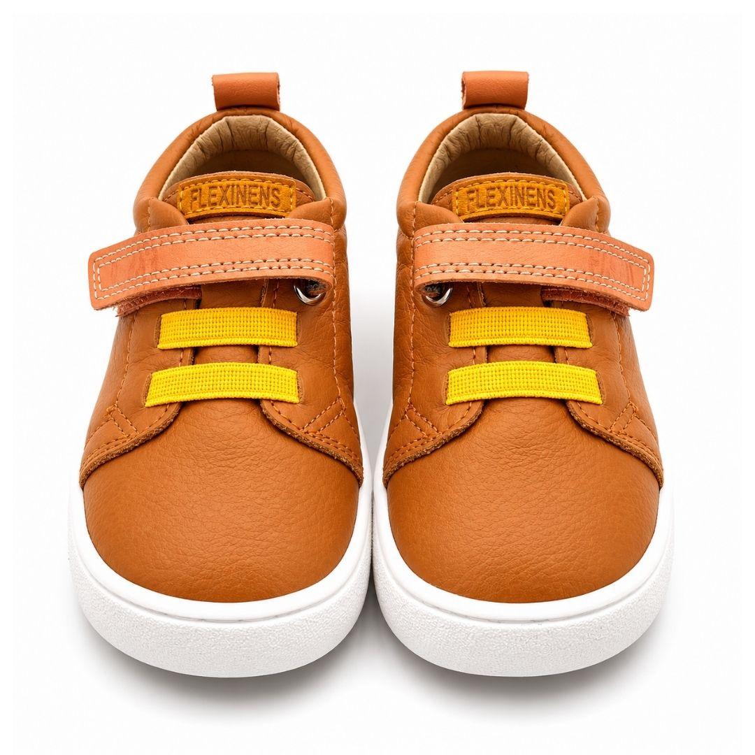 Zapatilla respetuoso o barefoot con velcro y cordones elásticos Flexi Mens - Imagen 5