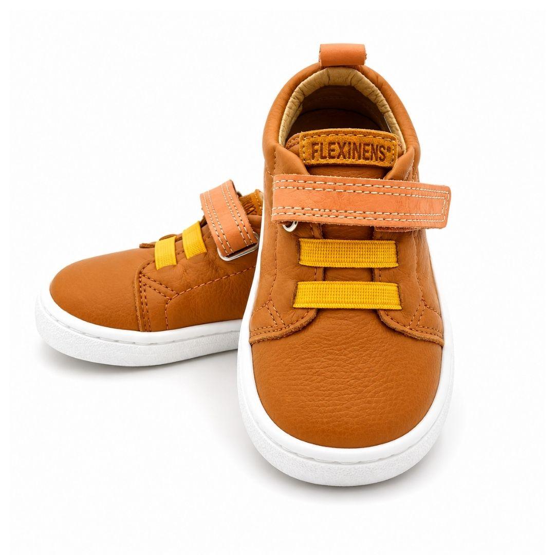 Zapatilla respetuoso o barefoot con velcro y cordones elásticos Flexi Mens - Imagen 3