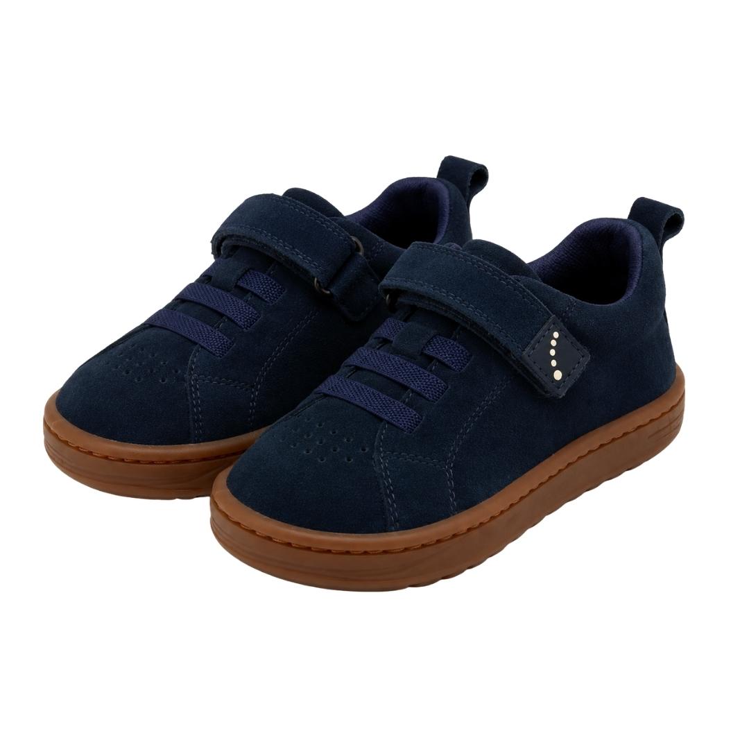 Zapatilla Respetuosa Doble Velcro en Piel Ante Blanditos - Imagen 8