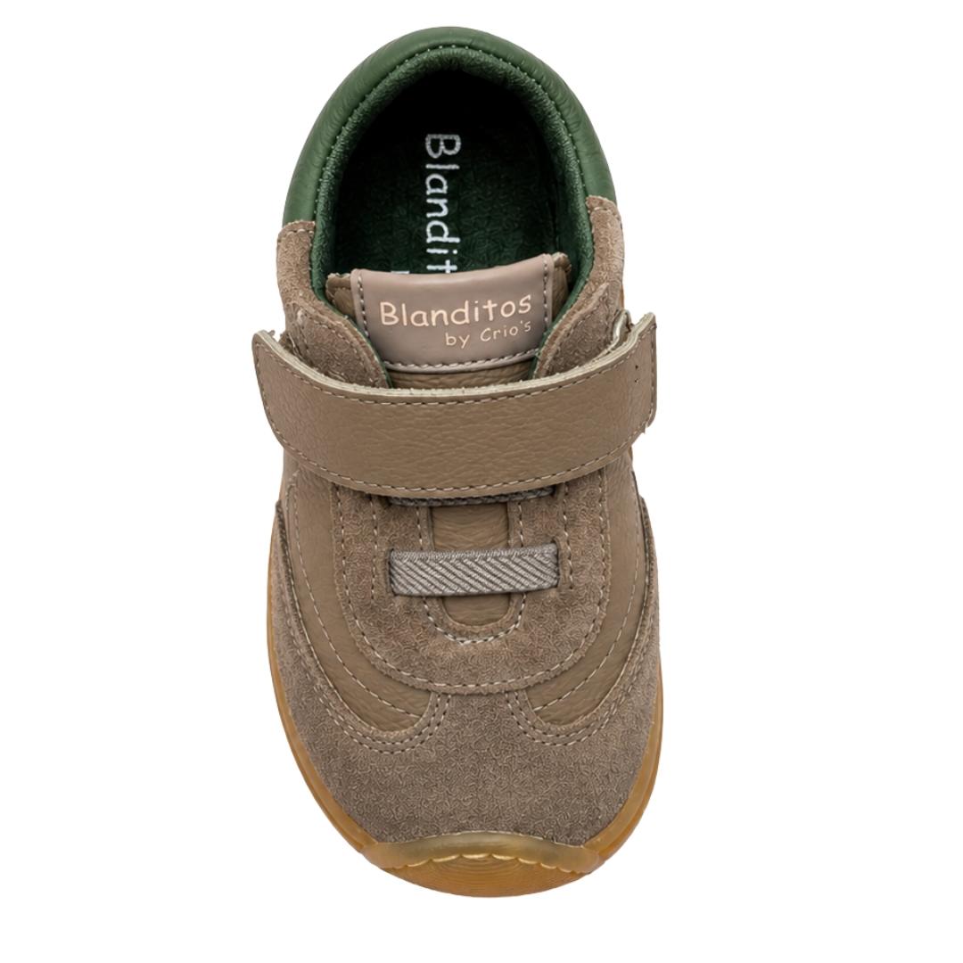 Zapatilla Deportiva Piel Con Velcro y Cintas Elásticas Blanditos - Imagen 3