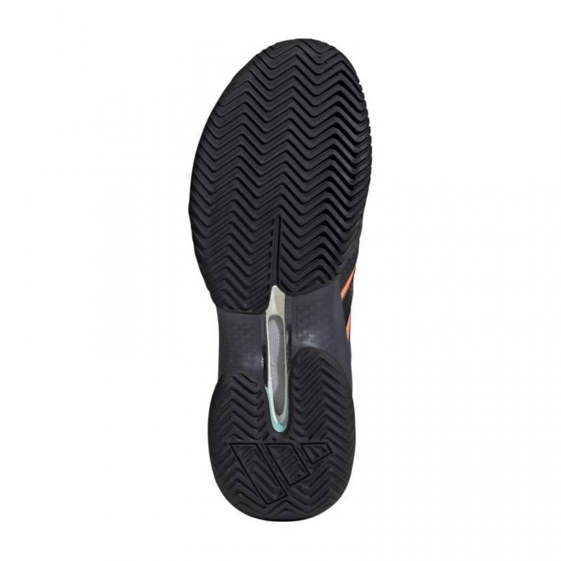 Zapatillas Adidas Barricade 14M Flash Aqua/Core Black/Lucid Orange - Imagen 5