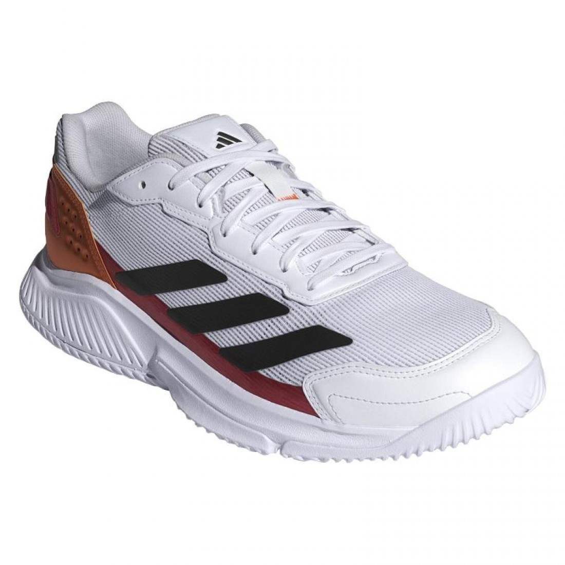 Zapatillas Adidas Courtquick Padel M Blanco/Rojo/Naranja 2026 - Imagen 2