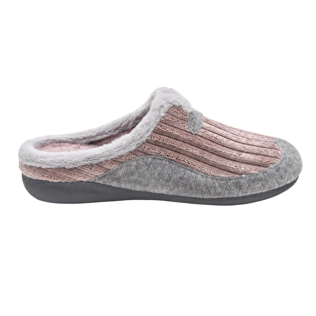 Zapatillas de casa para mujer abierta con forro calido - Imagen 2