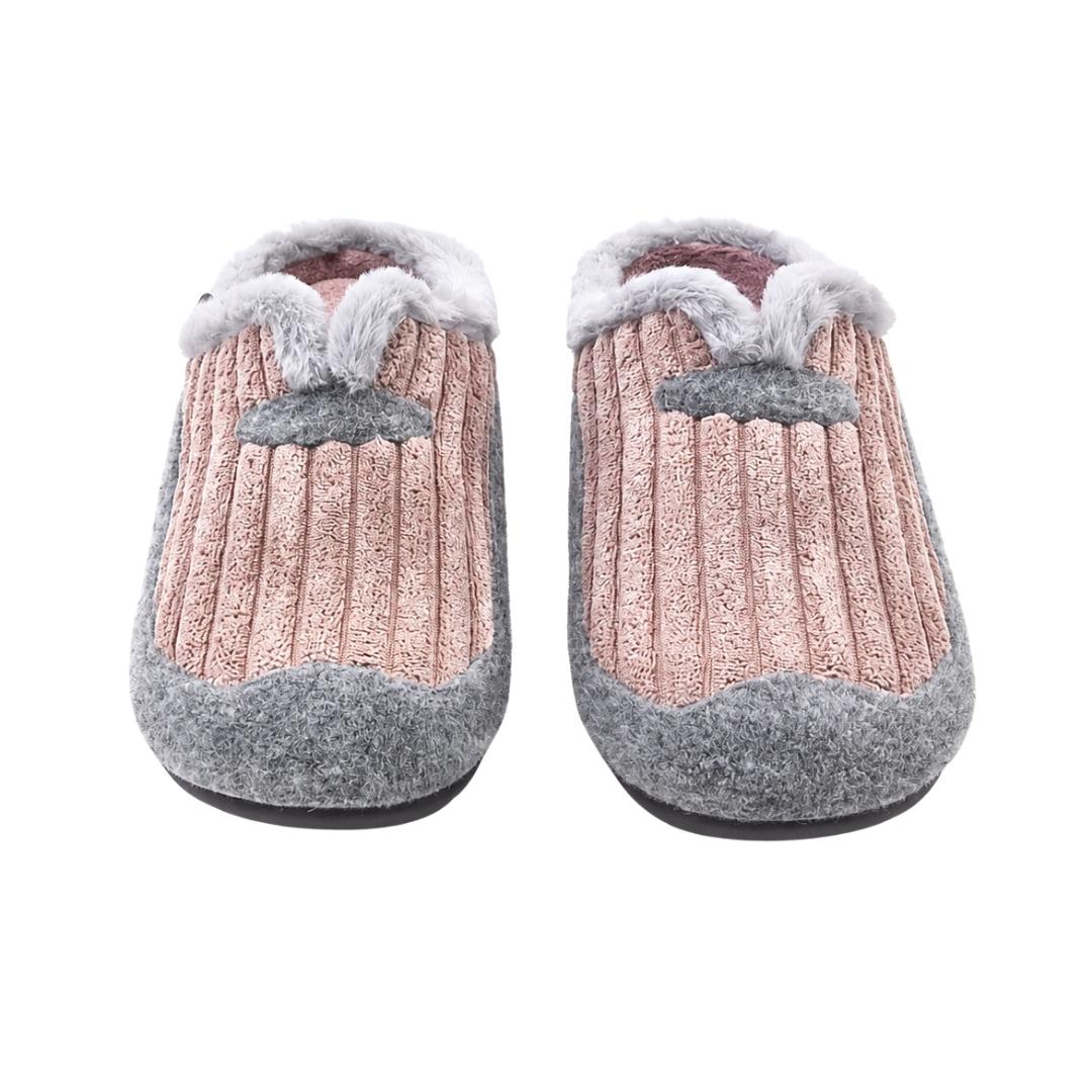 Zapatillas de casa para mujer abierta con forro calido - Imagen 3