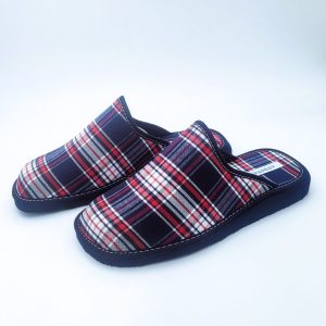 Zapatilla Descalza De Cuadros Escoceses Con Suela Microporosa