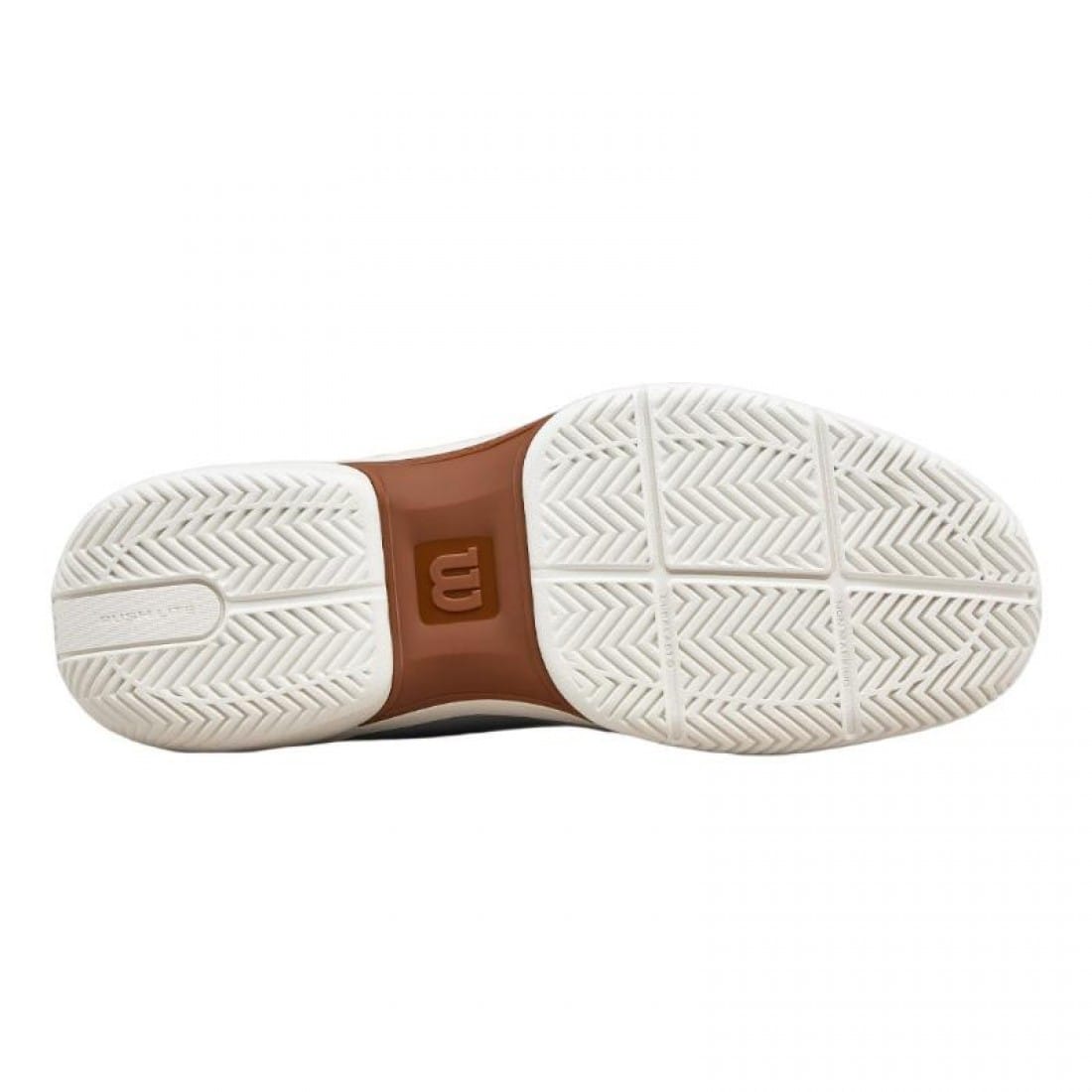 Zapatillas Wilson Rush Lite 5 Clay Blanco Azul Marino - Imagen 4