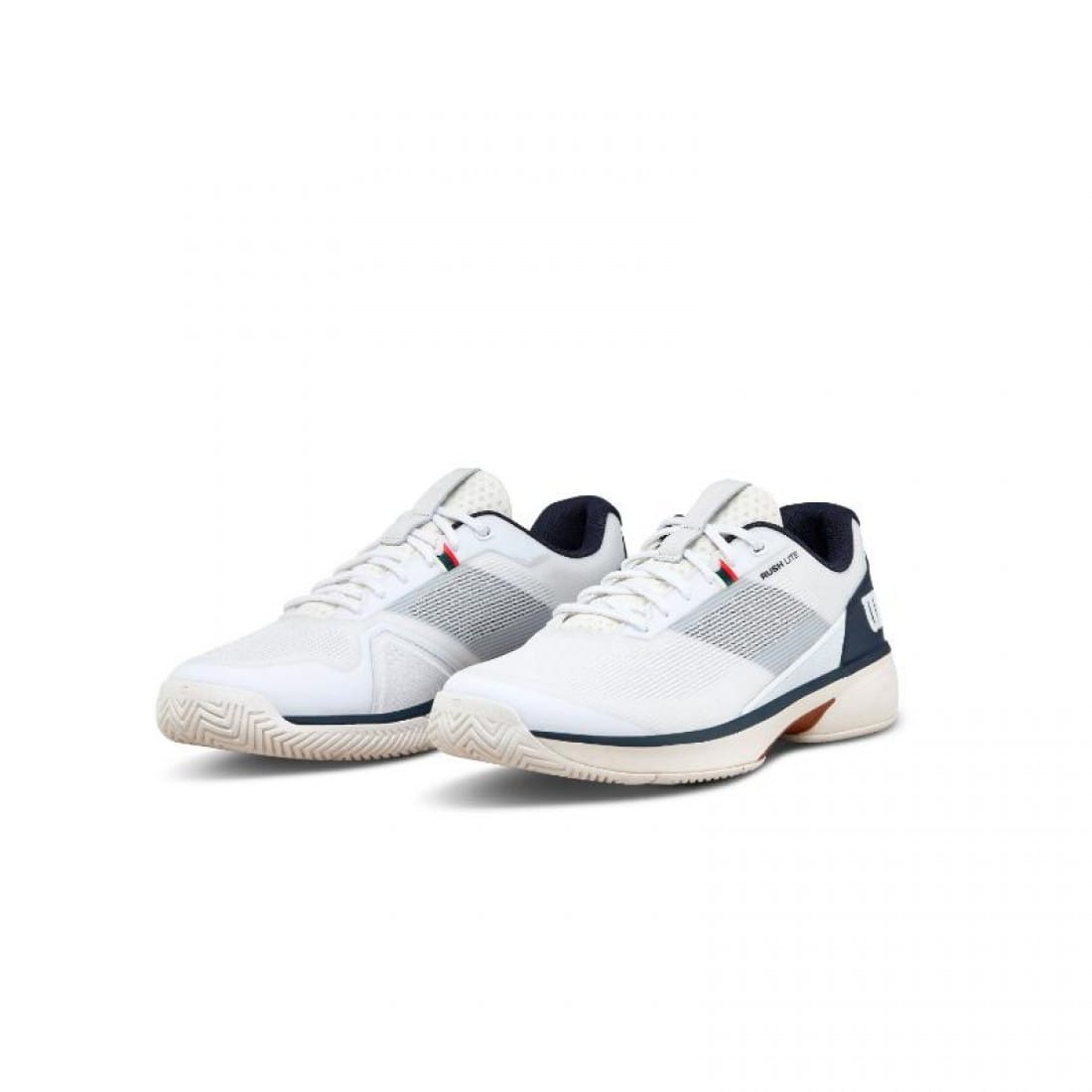 Zapatillas Wilson Rush Lite 5 Clay Blanco Azul Marino - Imagen 2