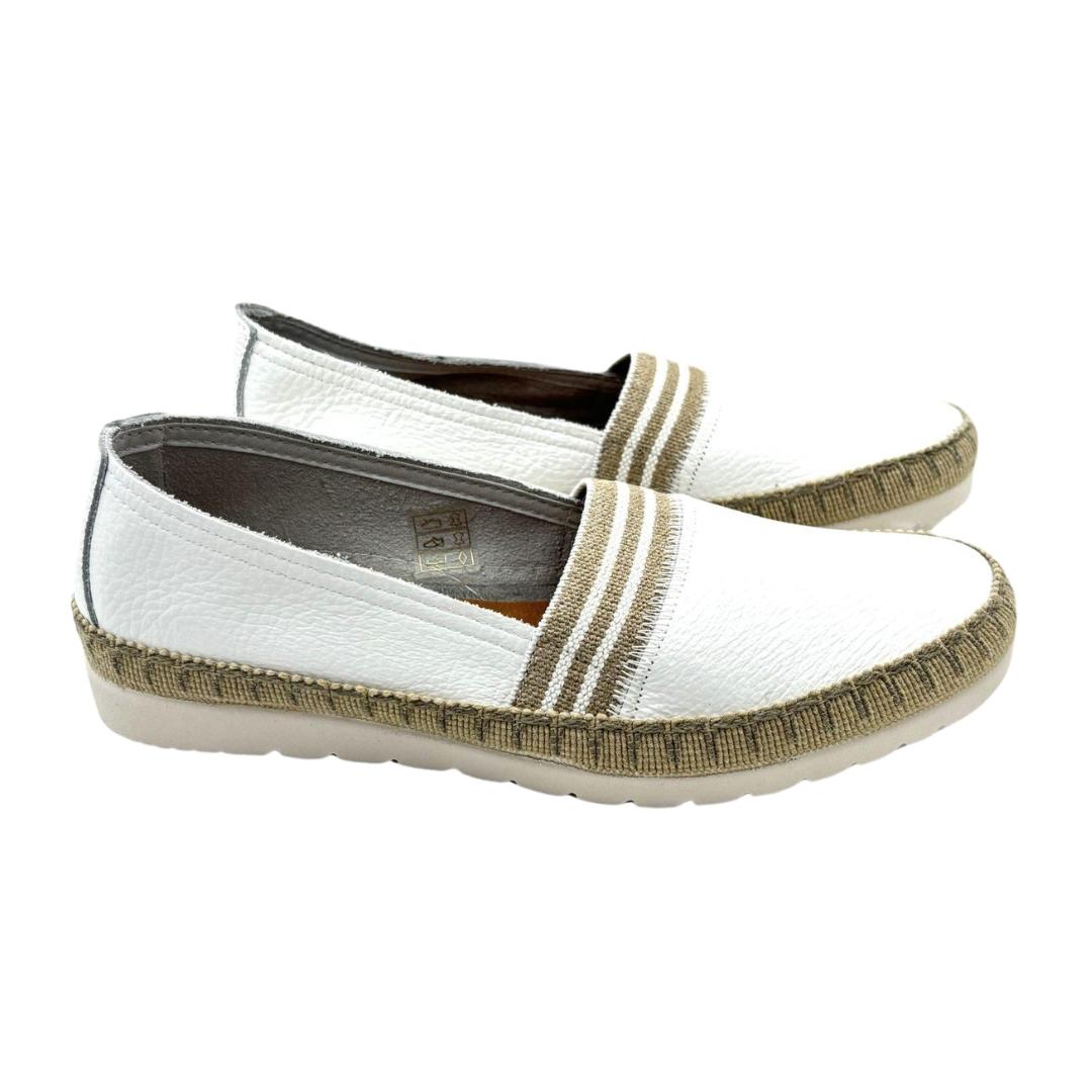 Slipper en piel con suela de goma y plantilla alcolchada con cinta elastica - Imagen 8