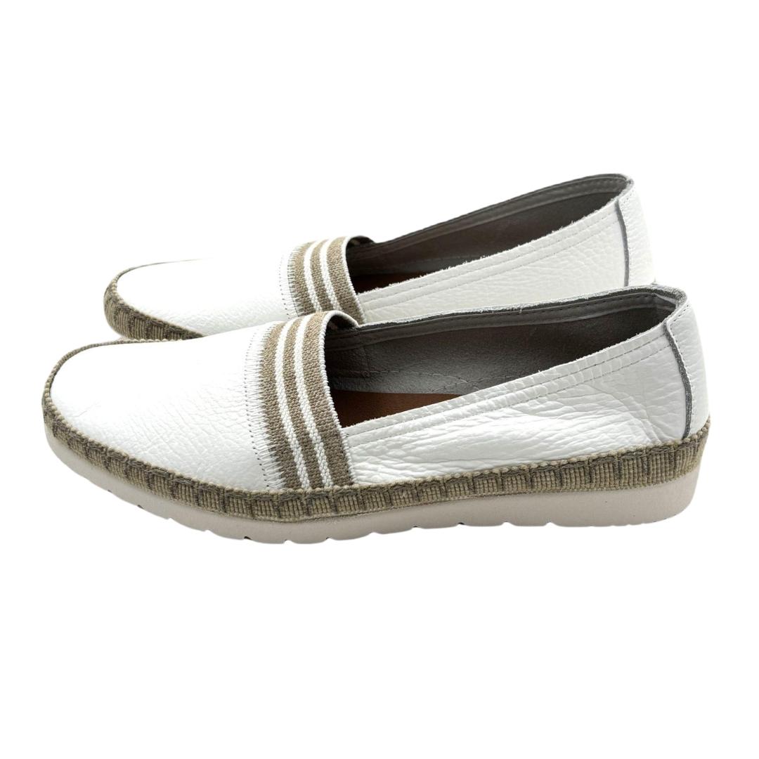Slipper en piel con suela de goma y plantilla alcolchada con cinta elastica - Imagen 9