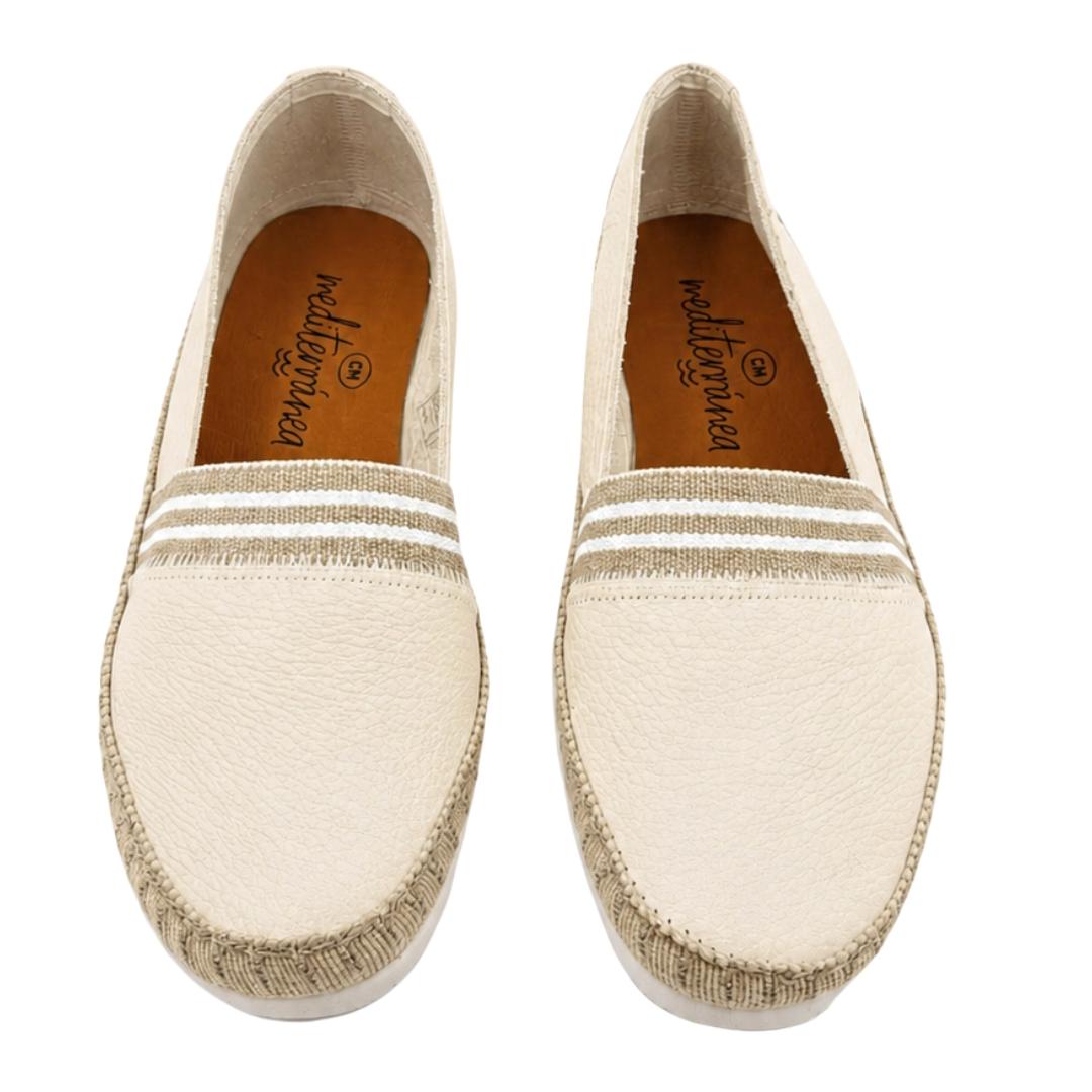 Slipper en piel con suela de goma y plantilla alcolchada con cinta elastica - Imagen 5