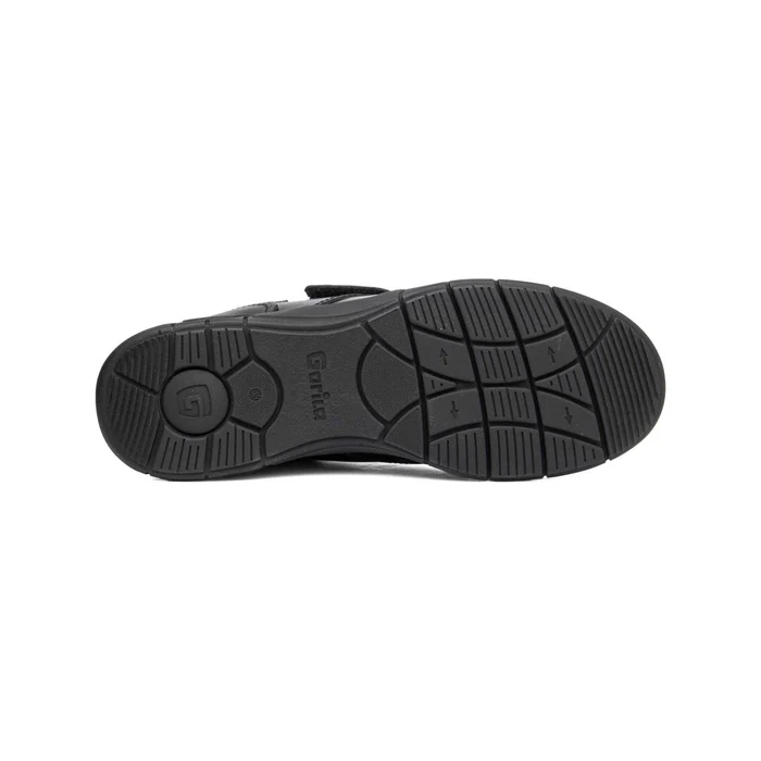 Zapato colegial en napa piel con puntera reforzada y con cierre de velcro y suela de goma antideslizante - Imagen 5
