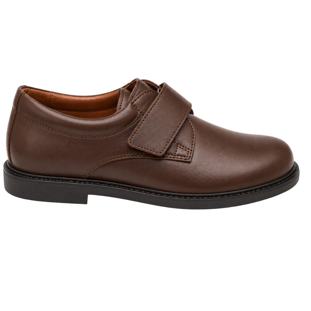 Zapato colegial en napa piel con cierre de velcro y suela de goma Hamilton - Imagen 6