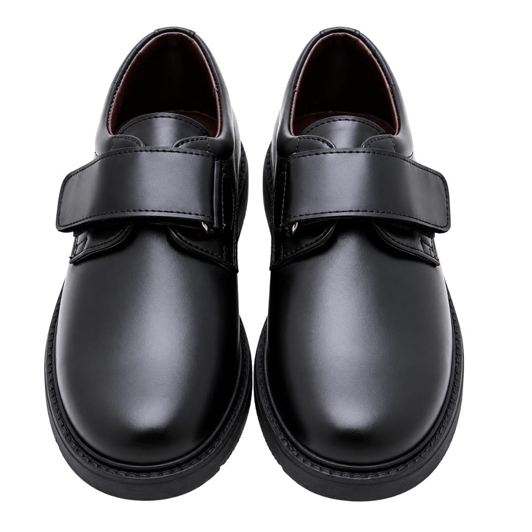Zapato colegial en napa piel con cierre de velcro y suela de goma Hamilton - Imagen 3