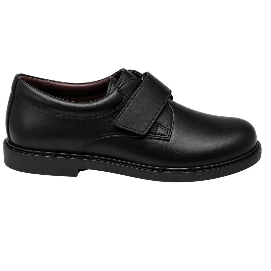 Zapato colegial en napa piel con cierre de velcro y suela de goma Hamilton - Imagen 2