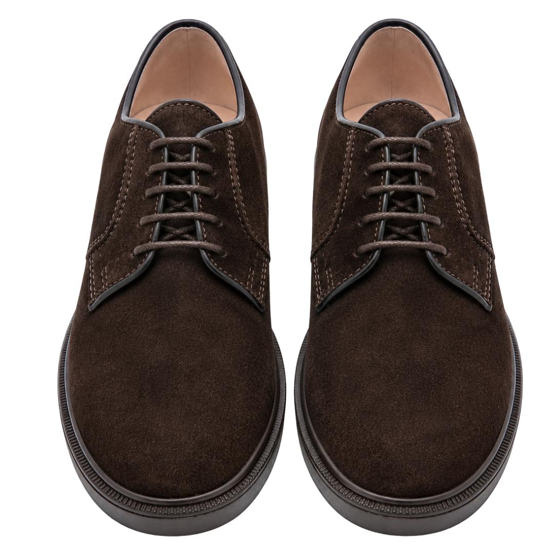 Zapato Hamiltom en ante para vestir o para colegio con suela de goma - Imagen 3