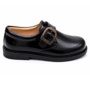 Zapato Hebilla Piel Brillo