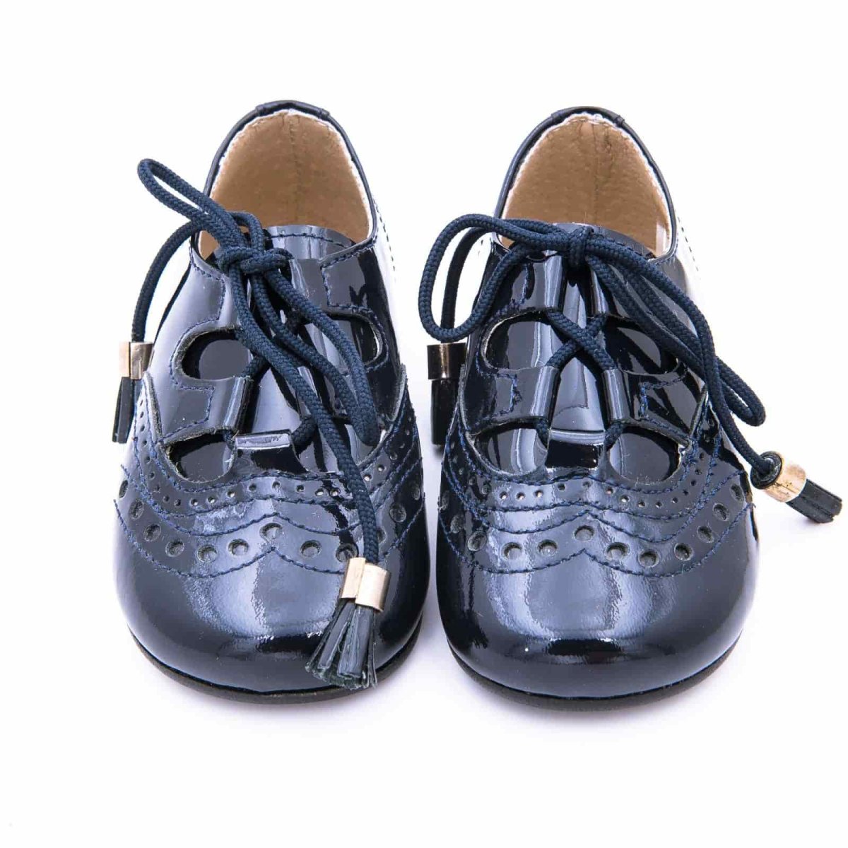 Zapato Galés Charol Cordón Borlas - Imagen 2