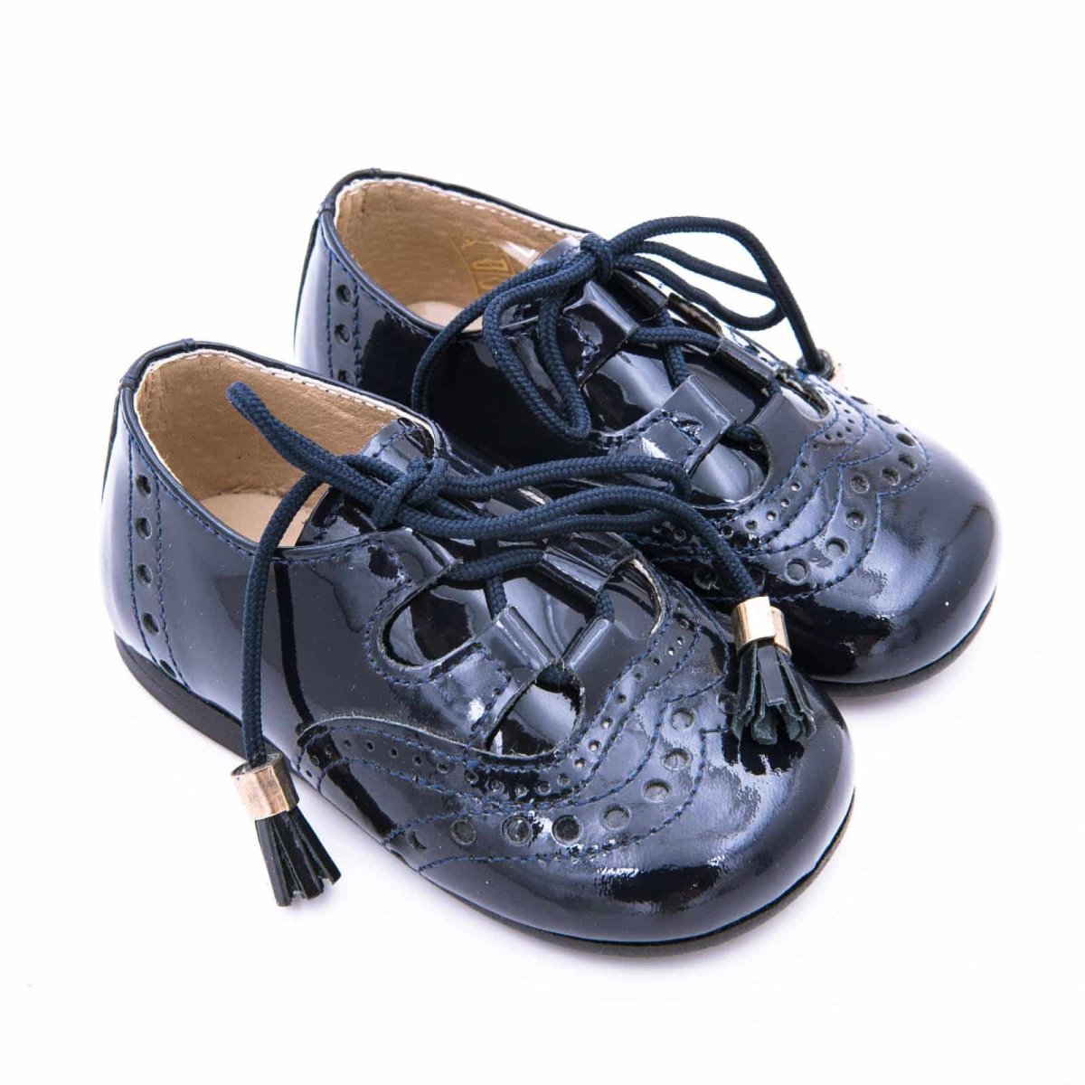 Zapato Galés Charol Cordón Borlas - Imagen 3