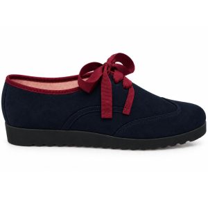 Zapato Vestir Tipo Blucher Bicolor Con Lazo