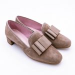 Zapato Vestir Tacón Vichy con lazo negro de tela - Imagen 4