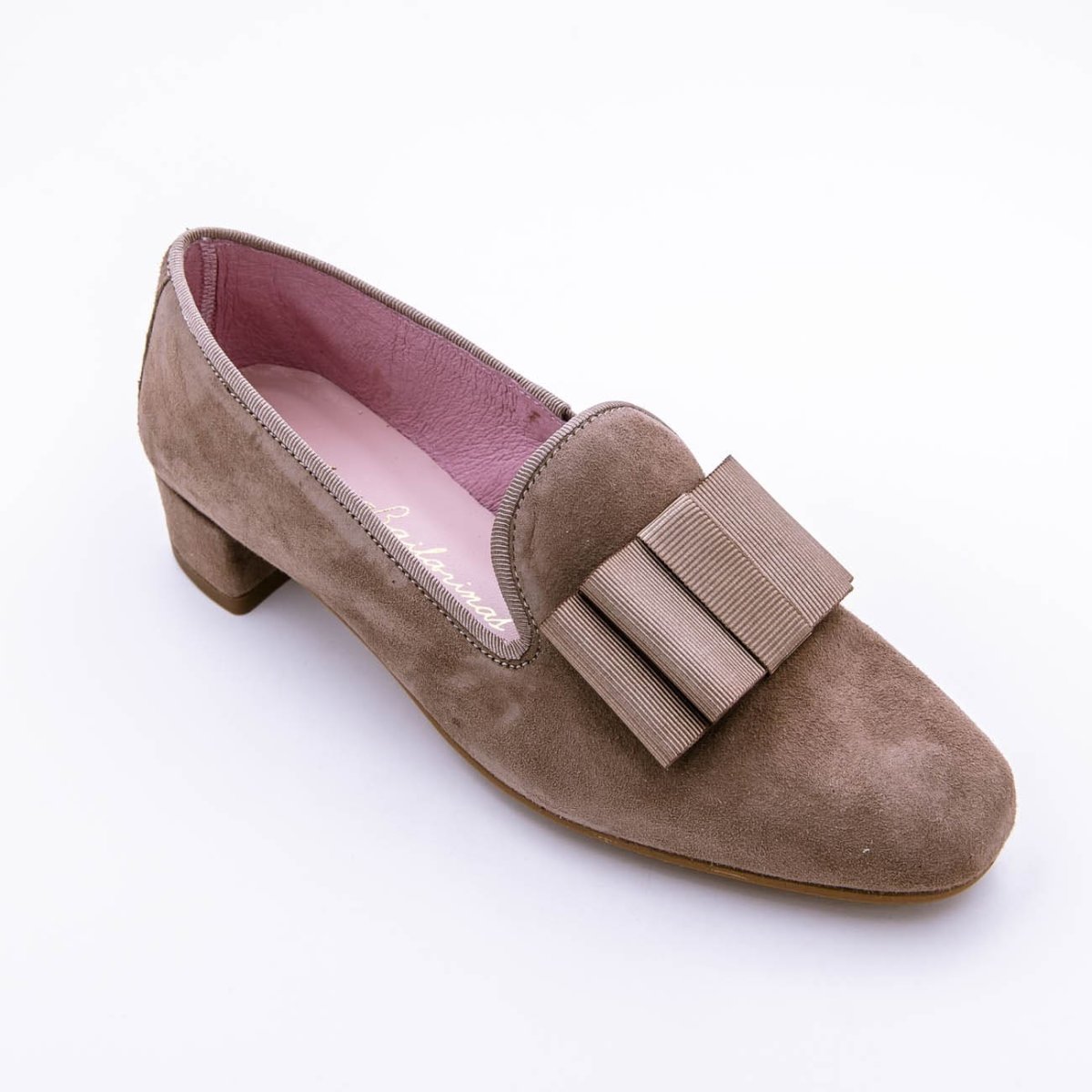 Zapato Vestir Tacón Vichy con lazo negro de tela - Imagen 5